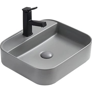 Mexen Sofia мивка върху плот 50 x 40 cm, светло сиво мат - 22155061 (22155061)