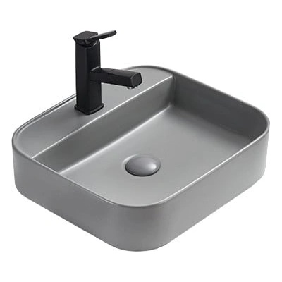 Mexen Sofia мивка върху плот 50 x 40 cm, светло сиво мат - 22155061 (22155061)