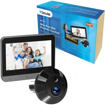 Secutek WiFi шпионка за врата Secutek SRT-PD10-B
