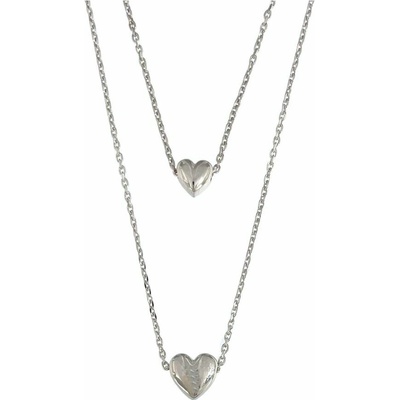 InfinitySilver Strieborný náhrdelník kaskáda so srdiečkami 4761114445