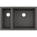 Hansgrohe S51 SilicaTec композитна мивка, сив камък, 71x45 см, 2 легена (43433290) Мивка за вграждане
