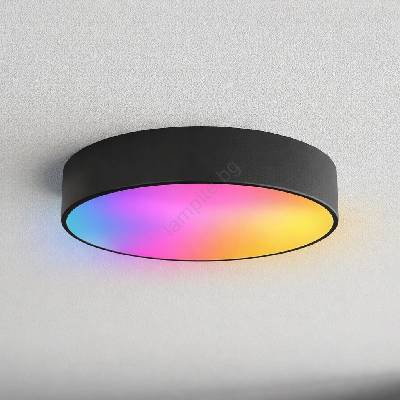 Brilagi - LED RGBW димируемо таванно осветително тяло за баня CLARE 3xE27/9W/230V IP54 Wi-Fi черно (LEDBG0580)