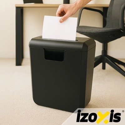 Izoxis Автоматичен шредер за хартия и документи Izoxis, кош 10л (26136)