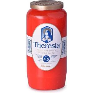 Bolsius Theresia композитен червен 320 г 4, 5 дни