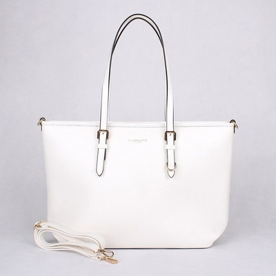 Flora & Co velká elegantní kabelka na rameno 1808 Bílá