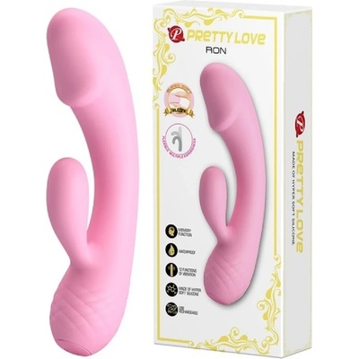Вибратор с клитор стимулатор, съвършен 17, 5см. - Ron Pink (DEBRA01255)