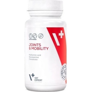 VetExpert JOINTS & MOBILITY - хранителна добавка за кучета и котки, за превенция, така и за възстановяване на нормалните функции на ставите и ставните хрущяли, 30 таблетки, Vet Expert - Полша