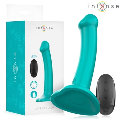 Силиконов вибратор с дистанционно, 16см. - Intense Katie Vibrator (D-244473)