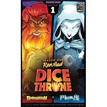 Roxley Games Настолна игра Dice Throne - Barbarian vs Moon Elf (Season 1 Rerolled) - Семейна