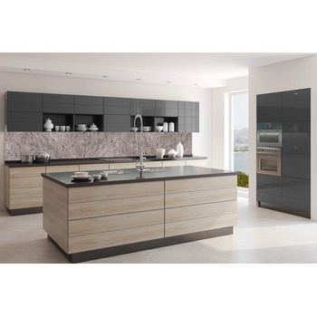 DIMEX ART Фототапет за кухня - рустикална тъмна мазилка 350 x 60 см