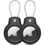 Tech-Protect 2x калъф за Apple Airtag от Tech Protect Rough Vein - Черни (5906302360727)