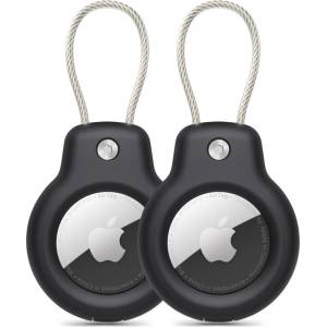 Tech-Protect 2x калъф за Apple Airtag от Tech Protect Rough Vein - Черни (5906302360727)