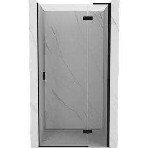 Mexen Mist-H L панти на врата за душове десни 70 см, прозрачни, черни - 8A5L-070-000-70-00-P (8A5L-070-000-70-00-P)