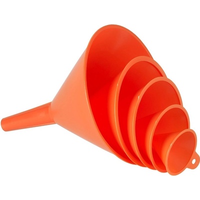 Sada 5 plastových lievikov bez sitka PRESSOL 02 360 954