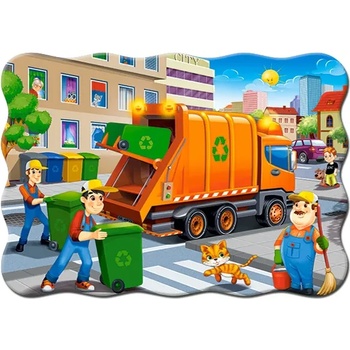Image 1 of Castorland - Puzzle Garbage Car 30 pieces - 1 - 39 piese