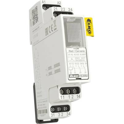 ELKO EP Relé VS308U 3P 8A UNI bílá 8595188138512