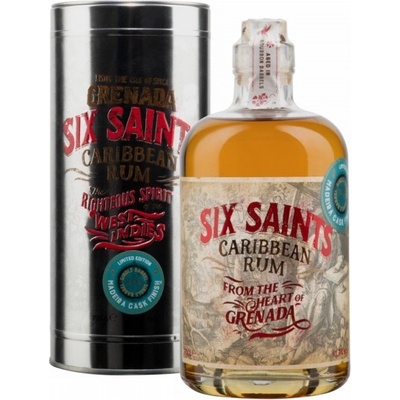 SIX SAINTS MADEIRA RUM 41,7% 0,7 l (tuba)