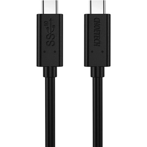 Choetech Здрав кабел с бързо зареждане за устройства с USB-C порт (100 см) - Choetech USB-C to USB-C Cable 60W (черен) (A3002)