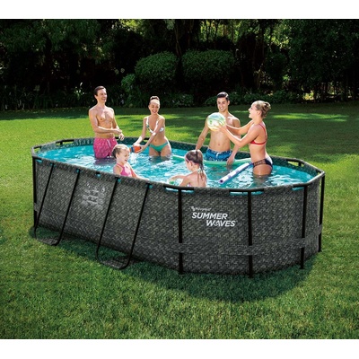 Summer Waves Active frame rattan 4,24 x 2,5 x 1 m