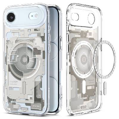 Удароустойчив кейс с MagSafe за iPhone Air от Spigen Ultra Hybrid - Zero One Natural Titanium (8800283314519)