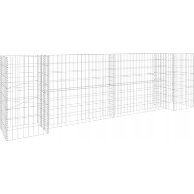 VidaXL Gabionový truhlík ve tvaru písmene H ocelový drát 260x40x80 cm