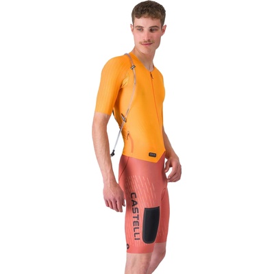 Castelli Unlimited Speedsuit Vivid orange/ Hot sauce-Black