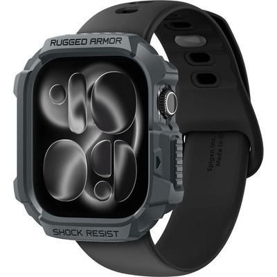 Spigen Удароустойчив TPU кейс за Apple Watch 46мм - Spigen Rugged Armor 2 Case (тъмносив) (ACS10500)