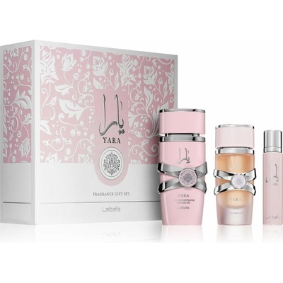 Lattafa Yara EDP 100 ml + EDP 12 ml + vôňa do vlasov 50 ml