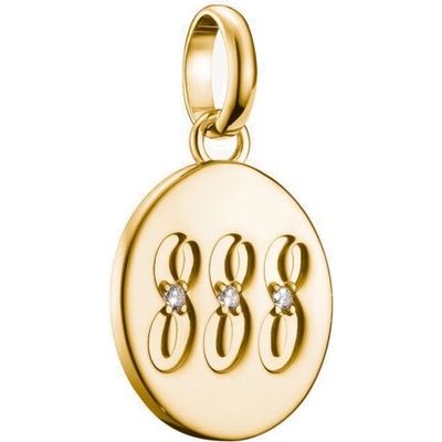 Thomas Sabo connect prívesok charm Angel number 888 with stones gold-plated CC1255 414 14