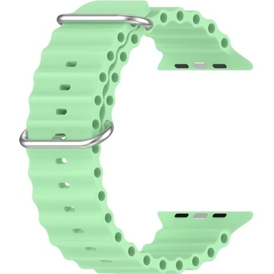 PROTEMIO OCEAN Řemínek pro Apple Watch Ultra 1 / 2 49mm / 9 / 8 / 7 45mm / 6 / SE / 5 / 4 44mm / 3 / 2 / 1 42mm světle zelený 58803