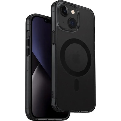 Uniq LifePro Xtreme Magnetic Case - хибриден удароустойчив кейс с MagSafe за iPhone 14 (черен-прозрачен)
