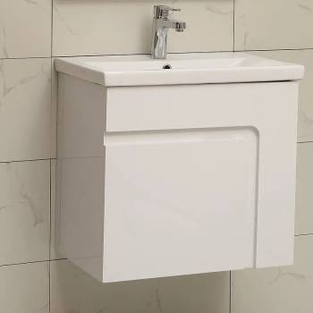 Inter Ceramic Конзолен PVC шкаф ICP 6055 NEW с умивалник, 60x40x55см (6055 NEW)