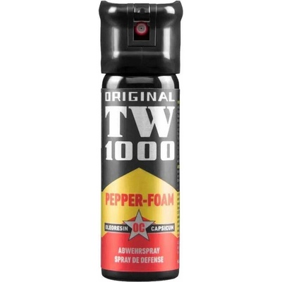 TW1000 Pepřový sprej Foam Classic s pojistkou a pružinovým vyklápěcím uzávěrem 63 ml