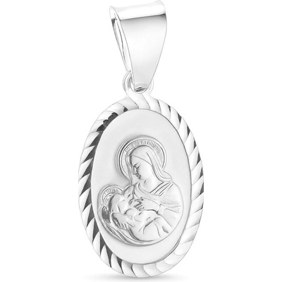 Argento Strieborný prívesok Madona s dieťaťom 85793