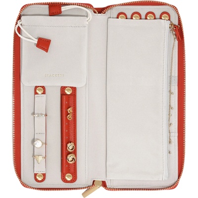 Stackers Пътна кутия за бижута с място за пръстени Stackers червена (76334)