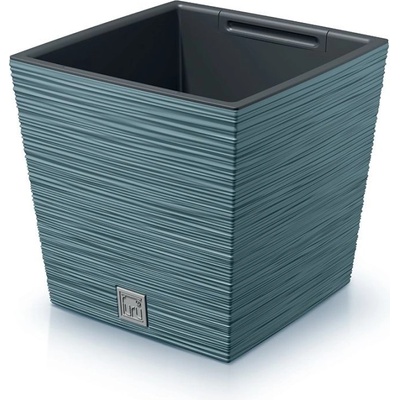 Prosperplast Květináč FURU SQUARE LOW 24 cm skandinávský modrý