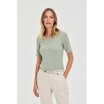 Moodo Оливена блуза от рипсено трико Moodo Moodo | Zelen | ЖЕНИ | XXL