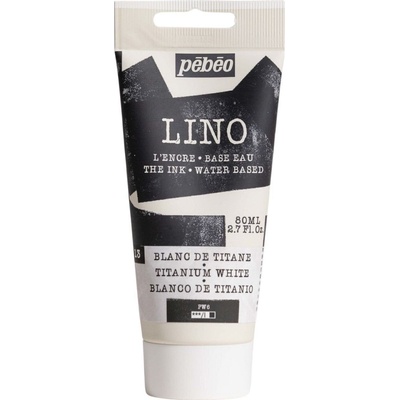Pébéo Lino Paint Боя за линогравюра Titanium White 80 ml (141513)