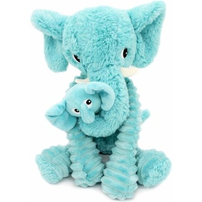 Les Ptipotos Плюшено слонче Dimoitou синьо - мама с бебе