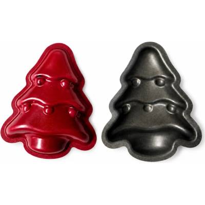 Dortisimo Formičky teflonové Stromečky 6,5 cm 10 ks