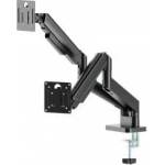 Gembird Desk mount for two monitors adjustable from 17 to 32 inches load up to 10kg black color