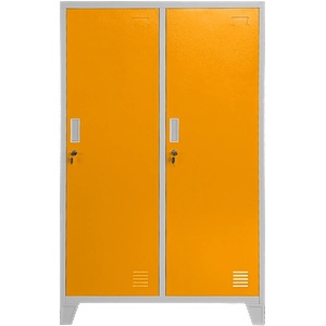 Carmen Метален шкаф Carmen CR-1604-2 JZ - Сив / оранжев (3580174_2) - tierradesign