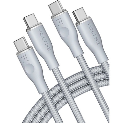 Voltme C2064 Powerlink Rugg Series USB-C/USB-C, CTC 5A/100W, 1,8m, šedý