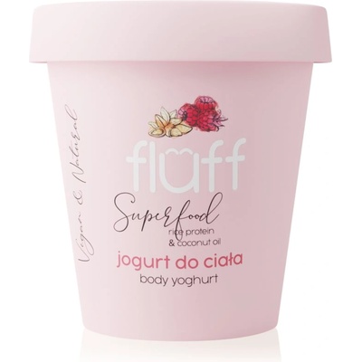 Fluff Raspberries & Almonds йогурт за тяло Rice Protein & Coconut Oil 180ml