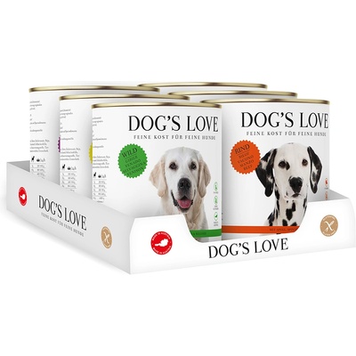 DOG’S LOVE 6x 800g Dog's Love Adult Mix (6 разновидности) мокра храна за кучета