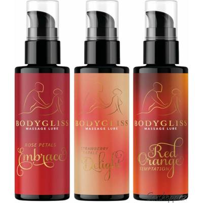 BodyGliss Sada masážních/lubrikačních gelů 3 × 50 ml