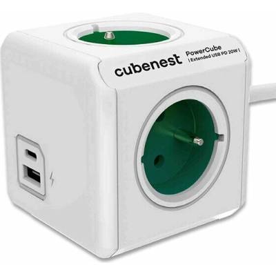 ALLOCACOC Powercube 16A Original USB zelená