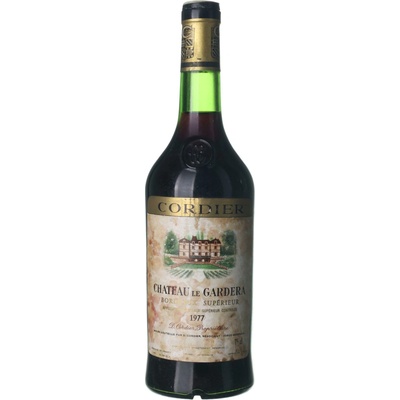 Chateau le Gardera Bordeaux Supérieur suché červené 1977 0,75 l (holá láhev)