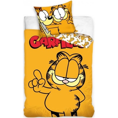 Carbotex bavlna obliečky kocúr Garfield 100% bavlna Renforcé 70x90 140x200