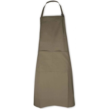 The One Apron Zástera na krk hnedá taupe